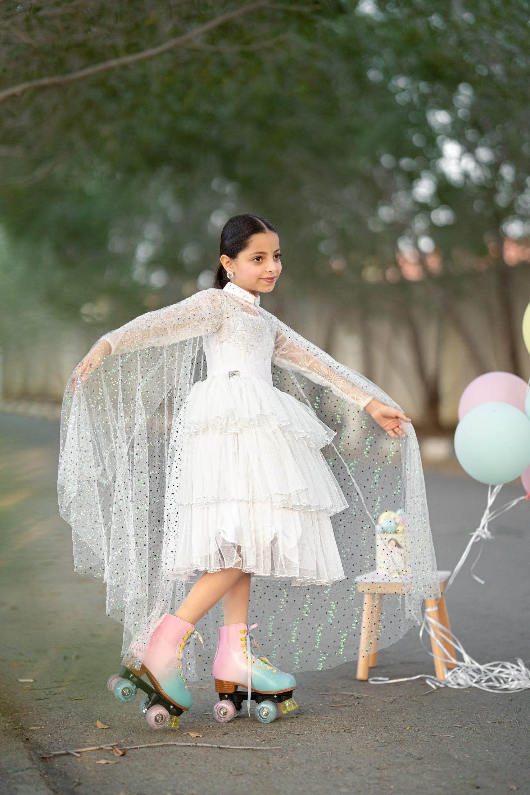 فستان ابيض فخم - الصورة 2